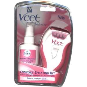  Veet Velvette Comfort Epilating Kit, Epilator and Comfort 