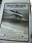 Early Motor Boat Gas Engine AUTO   BOATS Ad NY Dealer