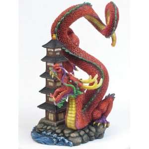  Figurine Rinjin Japanese Dragon Cold Cast Resin Age of the 
