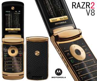 New Noble MOTOROLA RAZR ii V8 Gold Unlocked Phone V8G  