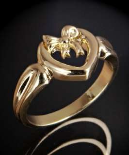 Tiffany & Co. gold heart and bow ring   