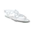 stuart weitzman clear crystal detailed ringthing jelly sandals