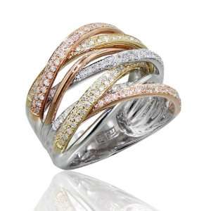   Trio by Effy® Diamond Ring in 14k Tri Color Gold 0.71 Tcw. Jewelry