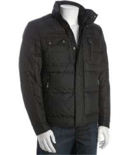 Hawke & Co. black quilted down Magnus hidden hood jacket   