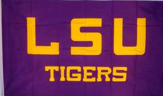 NEW 3ftx5 PURPLE LSU TIGERS NCAA COLLEGE STORE FLAG  