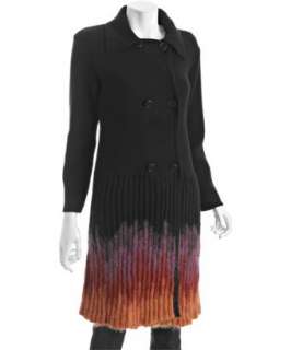 Missoni black and red merino mohair sweater jacket   up to 