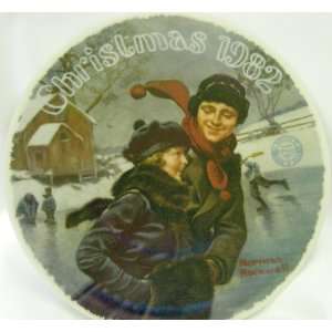   Norman Rockwell Christmas Courtship Collector Plate 