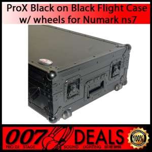 NUMARK NS7 FX BLACK ROAD FLIGHT READY ProX ATA CASE T NS7WBL DJ AUDIO 