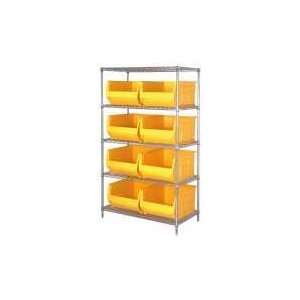  Large 30 Stack Container Chrome Wire Shelving Unit   WR5 