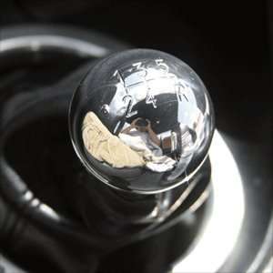 05 10 Mustang Polished Large Round Billet Gear Shift Knob with 5 Speed 