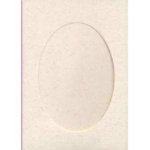  Large Parchment Card   Oval Opening 
