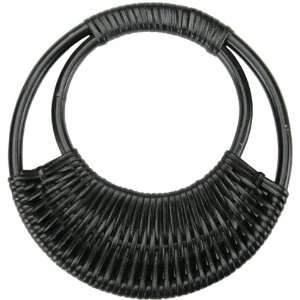   Rattan Purse Handle 7 1/16 Round Black   650967 Patio, Lawn & Garden