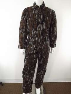 mens 1 pc one piece overall suit Cabelas brown M hunting camping 