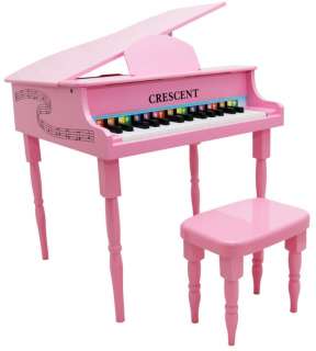  30 Keys PINK Baby Toy Grand Piano with Bench for Kids age 3   9  