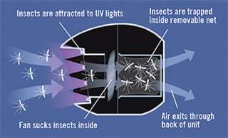 Mosquito Bug Fly Zapper Trap Moths Gnat w/ LED UV Light  