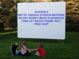   IN/OUTDOOR BACKYARD DRIVE IN MOVIE PROJECTOR SCREEN MATERIAL  