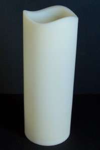 3x8 Outdoor Bisque Color LED Pillar Candle with Timer 037916335520 