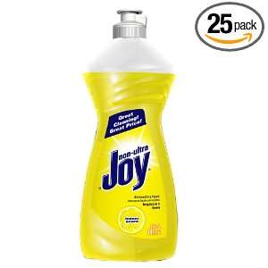 Joy Non Concentrated Lemon Scent Dishwashing Liquid, Yellow Lemon, 14 