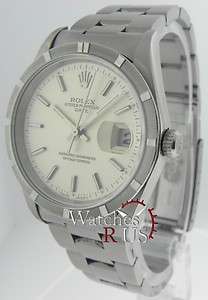 ROLEX MENS SS OYSTER PERPETUAL DATE REF 15210  