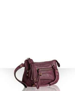 Hype merlot leather Andy zip detail wristlet clutch   up to 