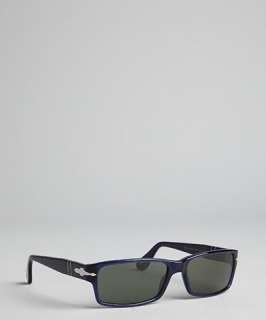 Persol royal blue acrylic rectangle sunglasses