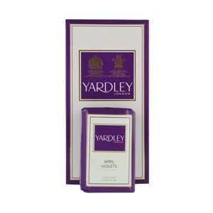    YARDLEY by Yardley APRIL VIOLETS LUXURY SOAPS 3x3.5 OZ EACH Beauty