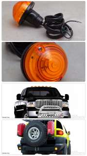 Diameter Amber Lens Round Style Signal / Parking / Brake 
