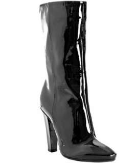 Jimmy Choo black patent leather Hit boots  