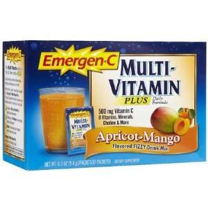 Emergen C Multivitamin drink Mix, Apricot Mango, 30 ct (Quantity of 3)