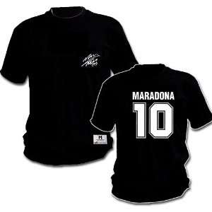  Camiseta Negra 10 Maradona Producto Oficial Sports 