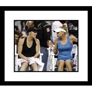  Anna Kournikova and Martina Hingis Tennis Framed 8x10 