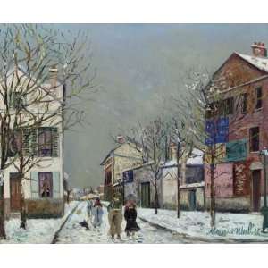   Maurice Utrillo   24 x 20 inches   Snowy landscape 