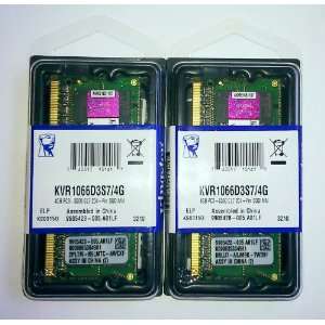  KINGSTON ValueRAM 8GB (2 X 4GB) DDR3 SODIMM (204 pin 