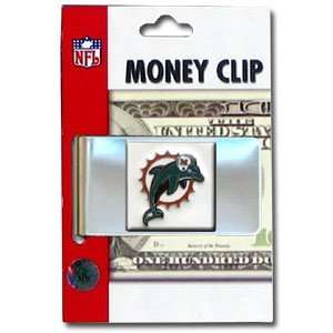 com Miami Dolphins NFL Large Metal Money Clip Hand Painted 3D Emblem 