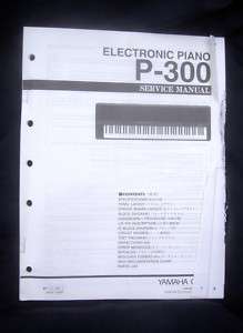 Yamaha P 300 Electronic Piano Service Manual FREE SHIP  