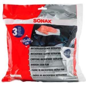  Sonax Ultrafine Microfiber Towels (3 Pack) Automotive