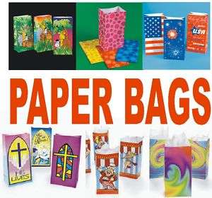 Pk 12 Printed Paper Bags  You Choose Style  