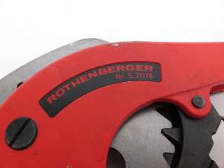 Rothenberger Rocut Pro Pipe Shears Cutter 5.2015  