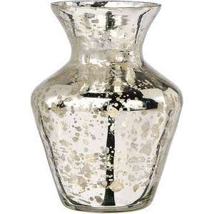    Silver Mercury Glass Vase (mini urn design)