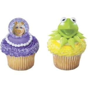   Muppets Miss Piggy Kermit Cupcake Food Decoration Rings Toys & Games
