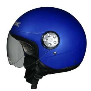  AFX FX 42 Pilot Soild Open Face Helmet Medium  Blue 