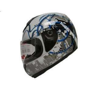   Blue City Full Face Motorcycle Street Sport Bike Helmet DOT (XXLarge