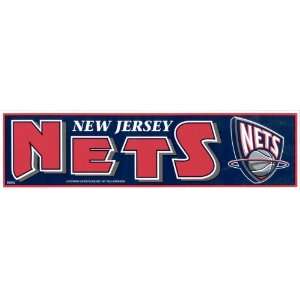    New Jersey Nets NBA Basketball Bumper Sticker Strip Automotive