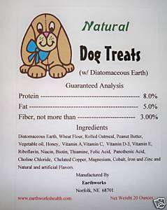 Homemade Dog Treats w/Diatomaceous Earth  