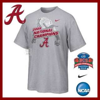 ALABAMA CRIMSON TIDE FOOTBALL BCS 2010 CHAMPS SHIRT L  