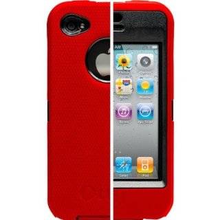 OtterBox Universal Defender Case for iPhone 4 (Red Silicone & Black 