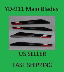 4pcs A+ B Replacement Main Blade, YD 911 RC HELICOPTER  