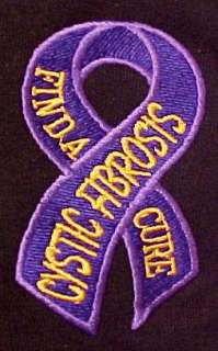 Cystic Fibrosis Purple Awareness Ribbon Hoodie Black 3X  