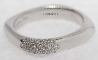 Tiffany & Co. 18k White Gold & Diamond Ring 6.25  