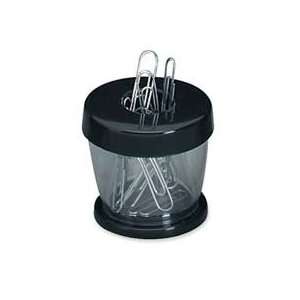 Black   Sold as 1 EA   Magnetic paper clip dispenser keeps paper clips 